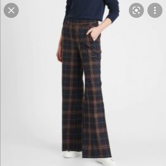 High-Rise Slim Wide-Leg Pant by Banana Republic - Picture 1 of 3